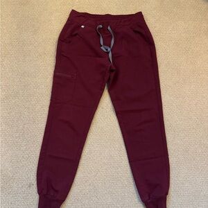 Figs Maroon Scrubs Jogger Pants